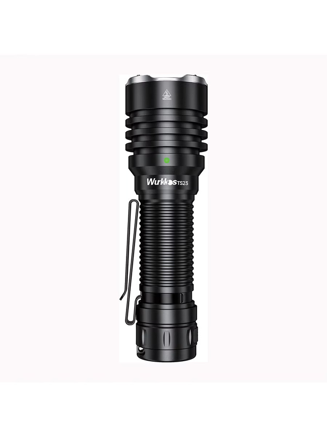Wurkkos TS23 Taktische Taschenlampe Schwarz, Wiederaufladbare LED Taschenlampe mit 5000 Lumen, IPX8 Wasserdicht, Aluminiumgehäuse - Bild 7