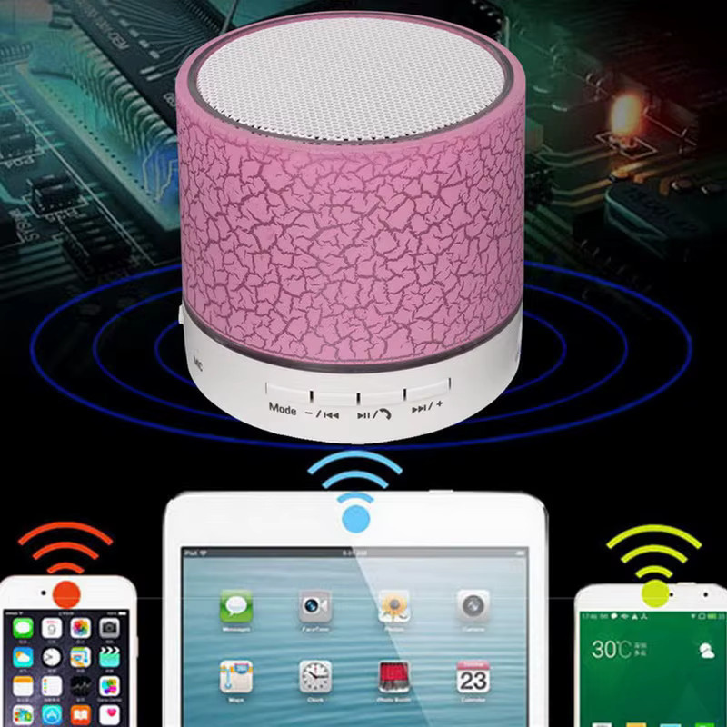 AyeBeau Mini Bluetooth Lautsprecher Tragbarer Kabelloser Musik Lautsprecher mit Subwoofer in Gelb - Bild 4