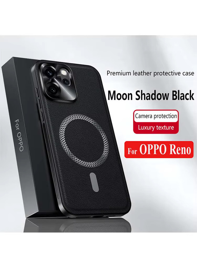 Stoßfeste MagSafe Handyhülle mit Metall-Kameraschutz für OPPO Reno 14 13 12 11 10 Pro und Reno 14F 13F 12F 11F von CYYWN in Schwarz oder Grün - Bild 6