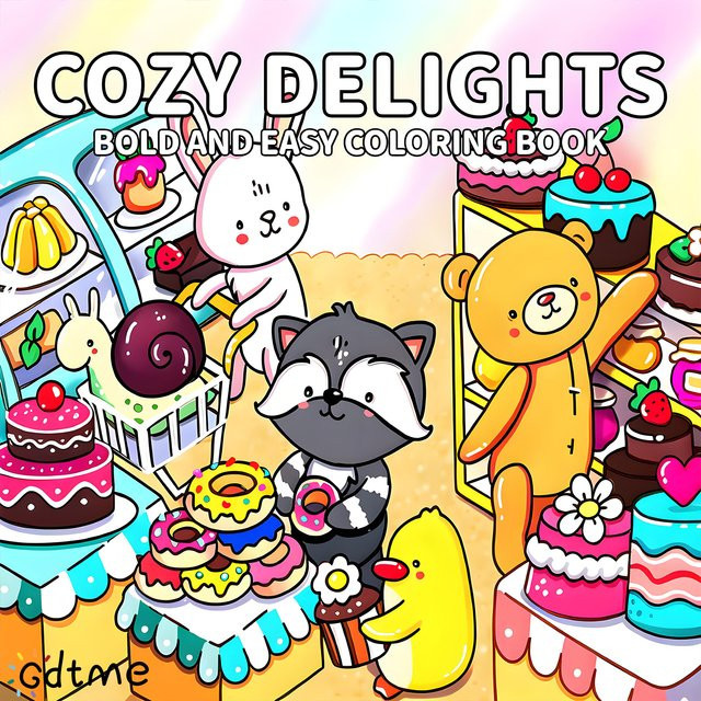 COSY DELIGHTS Malbuch für Erwachsene, Tiere, bunt - Bild 1