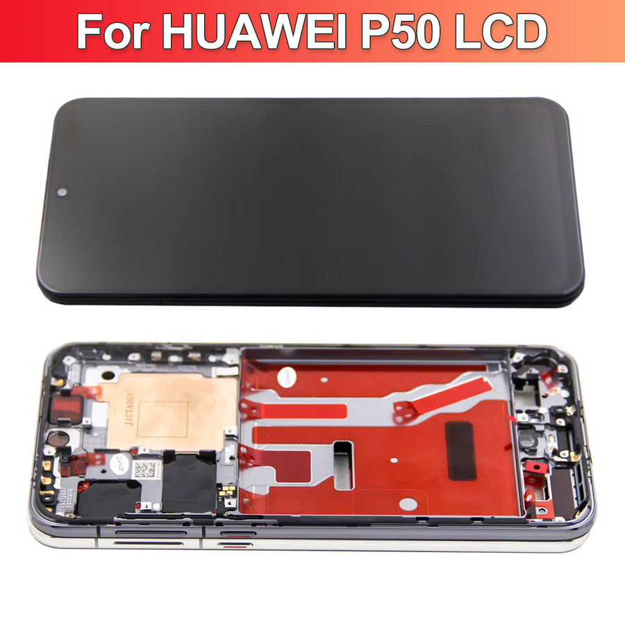 Huawei P50 Ersatz LCD Touch Screen Digitizer Display Montage mit Rahmen, 6,5 Zoll, Schwarz - Bild 3