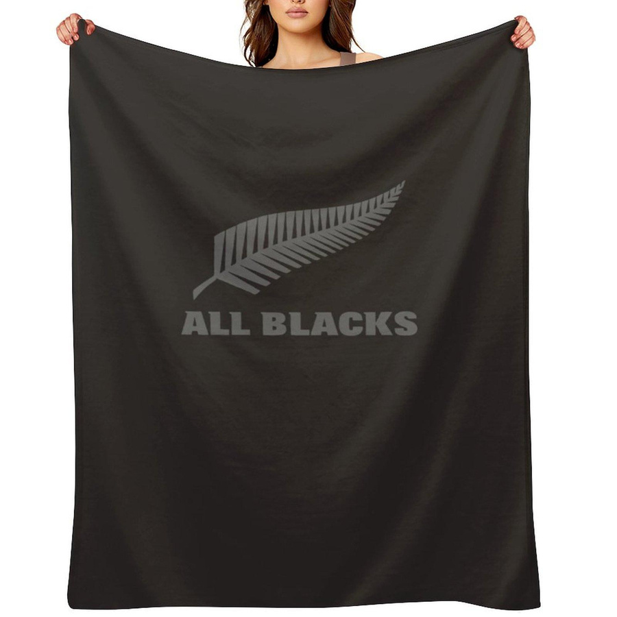 ZX Blanket All Blacks Vintage Überwurfdecke aus Flanell, Schwarz, B: 76,2 cm x T: 101,6 cm - Bild 5