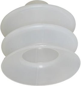 Riegler Balgsauger aus Silikon mit 2,5 Falten, transparent, Durchmesser: 7 mm - Bild 1