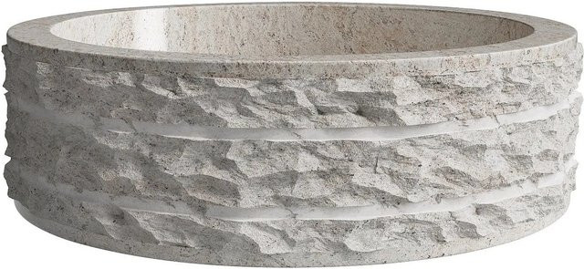 Aufsatzwaschbecken Cirila von Vente-unique in Cremefarben mit einem Durchmesser von 40 cm - Bild 1