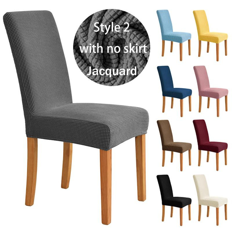 Hochwertiger Spandex-Stretch-Stuhlbezug für Esszimmer und Küche in Weiß - Bild 3