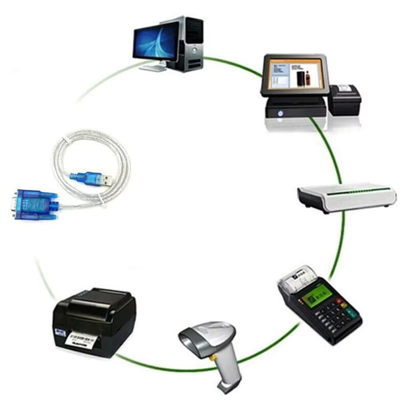 USB 2.0 auf RS232 COM-Port Adapter, serieller 9-poliger DB9 Konverter mit Buchse in Blau für Windows 10/7/8 - Bild 4