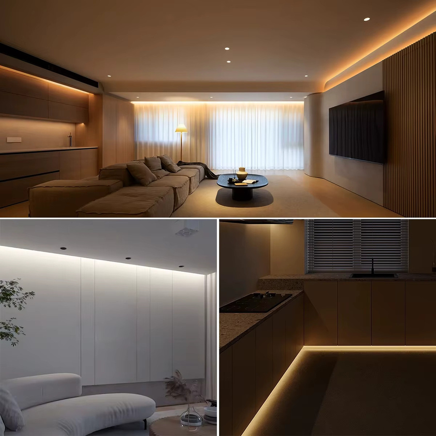 Tuya Smart WiFi COB Neon LED Streifen in Weiß, 1 m Neon Flex Lichtband aus Silikon für Schlafzimmer, Küche und Schrank Hintergrundbeleuchtung - Bild 4