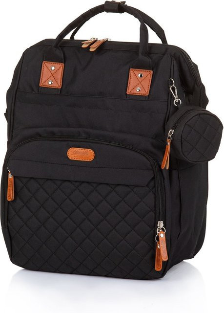 Chipolino Wickeltasche als Rucksack mit Schnullertasche in Schwarz - Bild 1