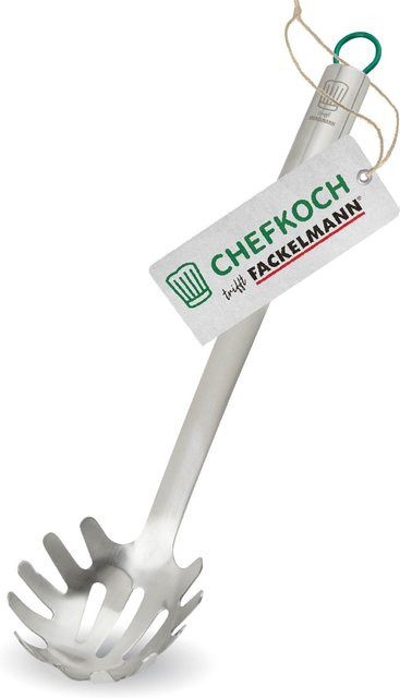 Fackelmann Spaghettilöffel München aus Edelstahl in Silber, Länge: 31 cm - Bild 1