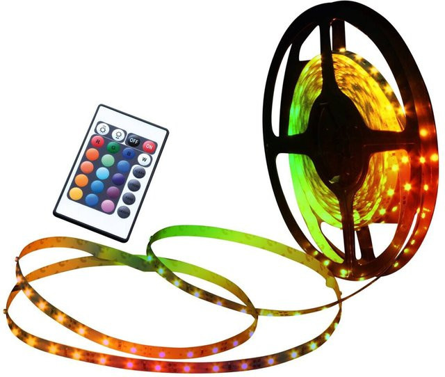 Näve LED-Streifen Stripe RGB, dimmbar, multicolor, Kunststoff, B/H/T: 500 x 0,3 x 1 cm - Bild 1
