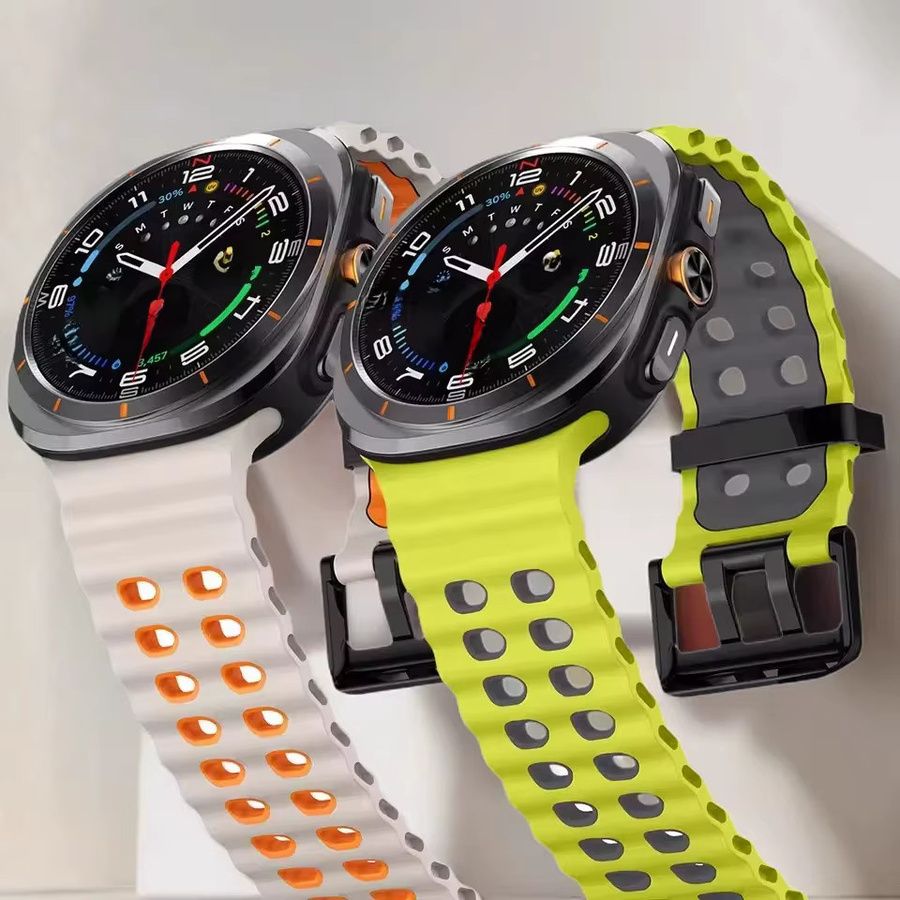 FancyWrist Uhrenarmband Silikon, Zweifarbig, Samsung Galaxy Watch Ultra 47 mm, Unisex - Bild 2