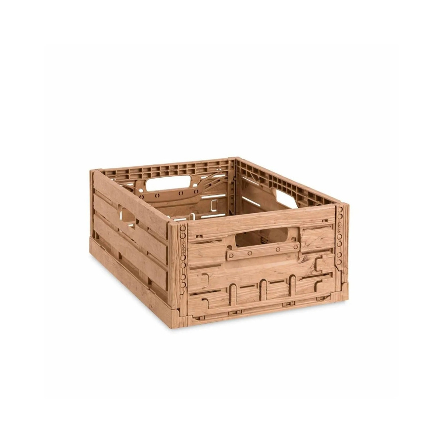PROREGAL Klappbox Active Lock in Holzdekor Braun, H x B x T: 16,5 x 30 x 40 cm, 22,6 Liter Transportkiste - Bild 2