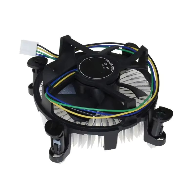 Wsellda CPU-Kühler mit Aluminium-Kühlkörper und ultra-leisem 3,5-Zoll-Lüfter in Schwarz, geeignet für Desktop I3/i5/i7 Sockel 1150/1155/1156 - Bild 2