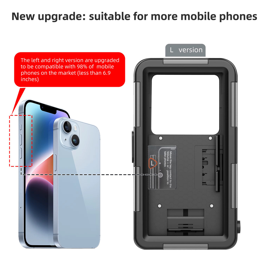 Shellbox Wasserdichtes iPhone Tauchgehäuse IP68 Schwarz mit 360 Grad Vollabdeckung für Schwimmen und Tauchen - Bild 5
