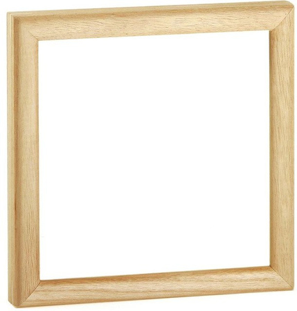VBS Holzbilderrahmen für Keilrahmen in Beige, Rohholz, Breite: 20 cm, Höhe: 20 cm
