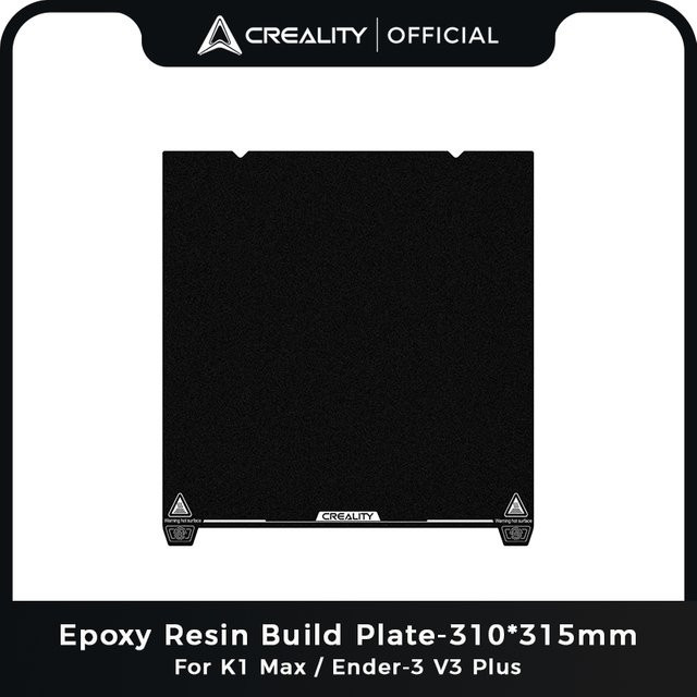 Creality Epoxidharz-Bauplatte für Ender Series K1 und K1-Max 3D-Drucker, doppelseitig, Schwarz - Bild 1