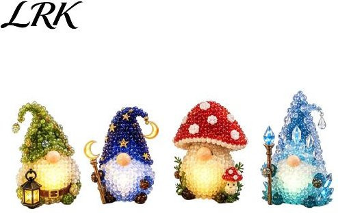 ShadowWalker Fantasy-Geister DIY Perlen-Set, 3D Mini-Elfen Bastelset, beige