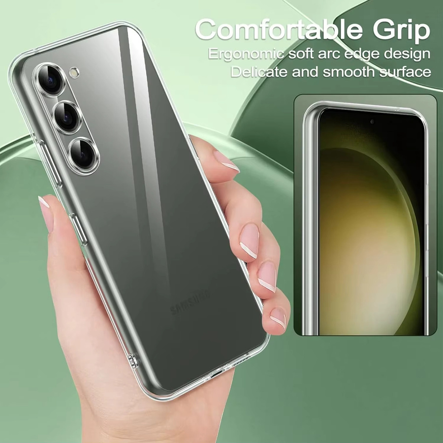 Transparente Silikon-Softcover Hülle für Samsung Galaxy S26 S25 Ultra S24 S23 S22 Ultra S21 FE Plus sowie Samsung A14 A34 A54 - Bild 3