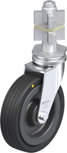 Blickle Lenkrolle LRA-VPA 100K-EL-E07 in Schwarz und Grau mit 100 mm Rad-Durchmesser und einer Tragfähigkeit von 70 kg - Bild 1