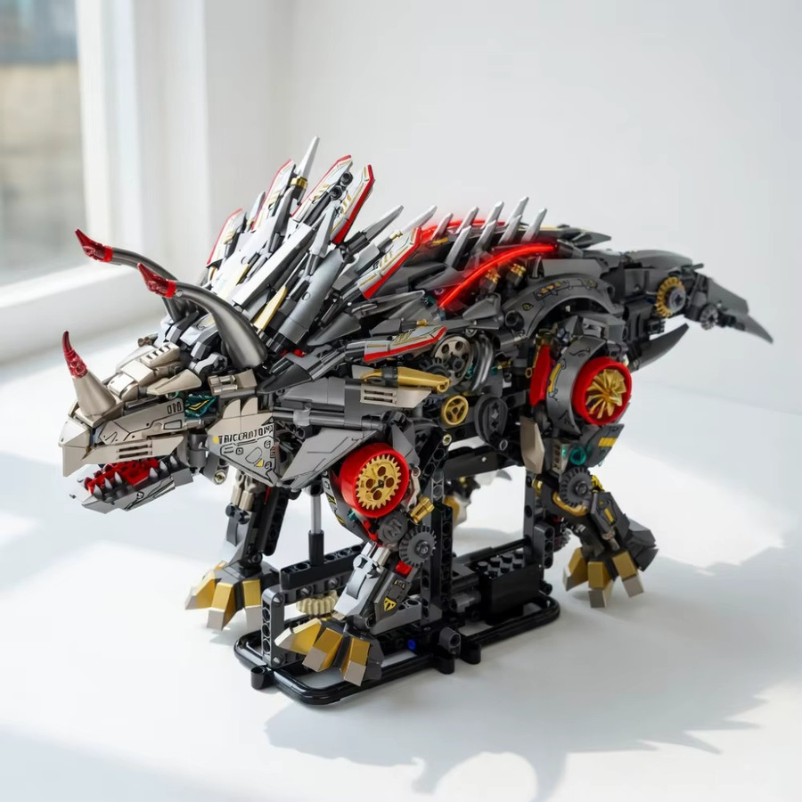 FUNXINEE Technischer Mechanischer Triceratops Baukasten, Dinosaurier, 1688 Teile, ab 8 Jahren - Bild 3