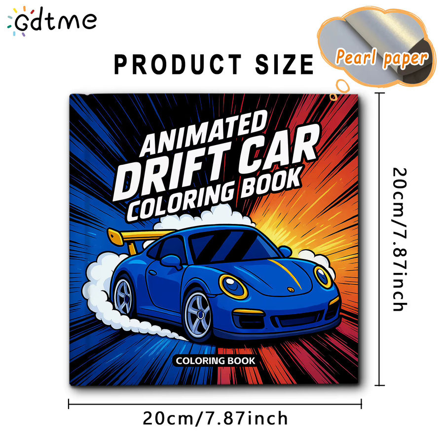 ANIMATED DRIFT CAR Malbuch für Erwachsene mit 24 Seiten zur Entspannung und kreativen Gestaltung - Bild 2
