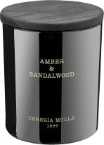 Cereria Molla Vegane Wachskerze im Glas Amber & Sandelwood Schwarz - Bild 1