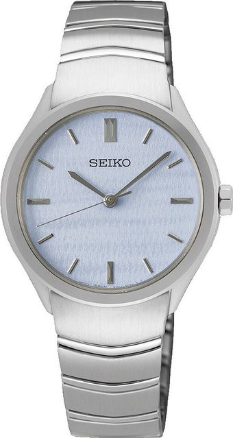 Seiko Damenuhr, Quarz, Edelstahl, Blau, 30 mm, 5 ATM - Bild 1