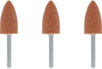 Dremel Korund-Schleifspitze konisch in Orange, Durchmesser: 9,5 mm - Bild 1