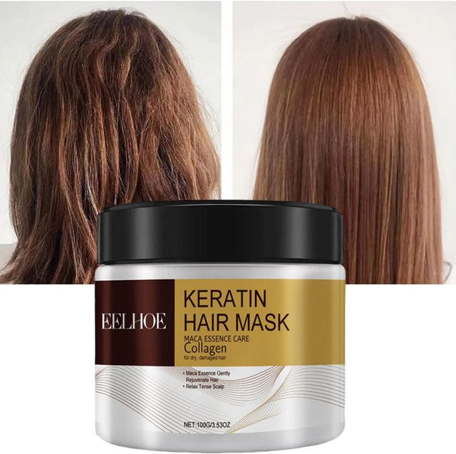 eelhoe Haarmaske mit Kollagen, Keratin und Aloe Vera, für strapaziertes Haar - Bild 1