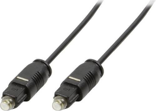LogiLink CA1005 Toslink Audio Anschlusskabel optisch Schwarz matt, Länge: 0,50 m - Bild 1