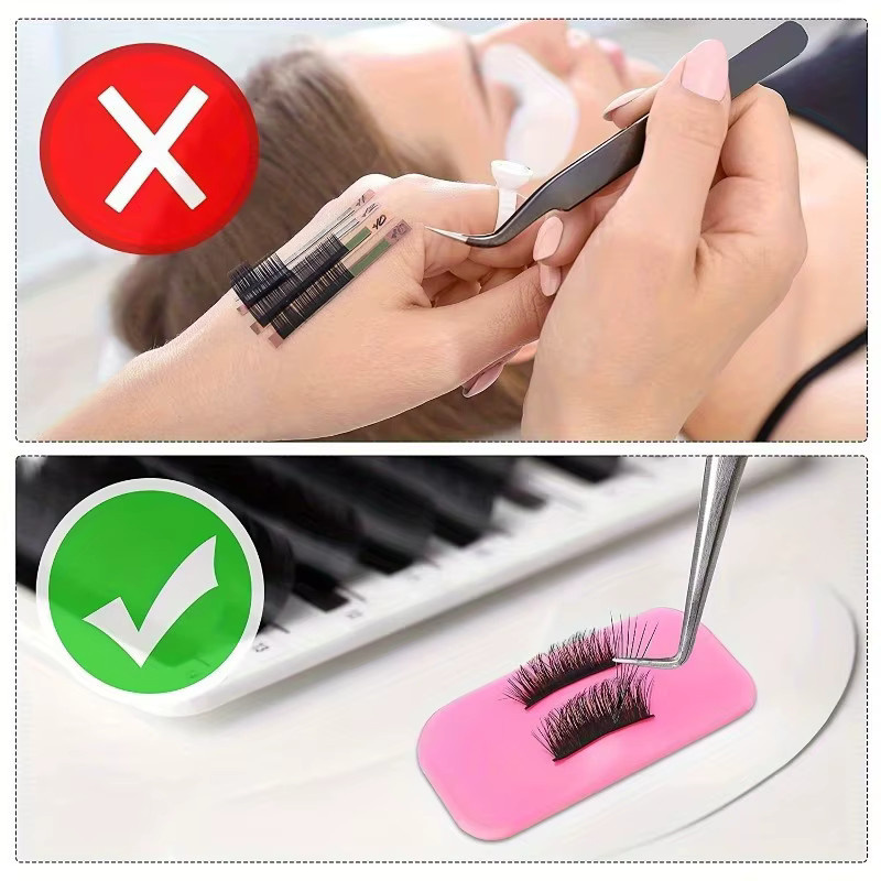 Silikon Augenpads für Wimpernverlängerungen, Pink, Unisex - Bild 2