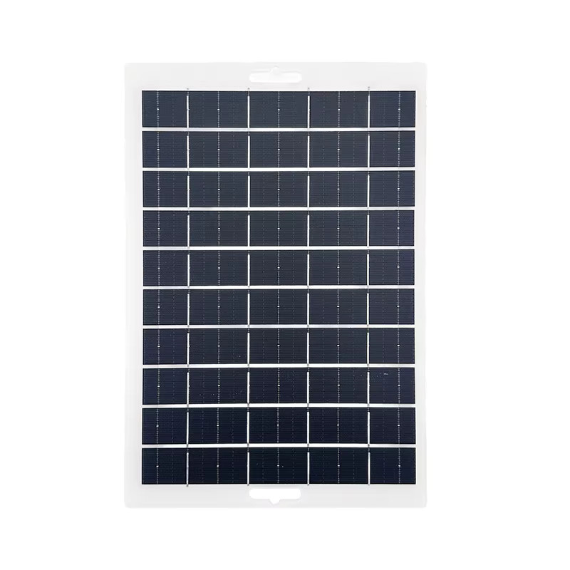 Ecoflypower USB-Solarpanel-Ladegerät 8W 5V mit Spannungsregler in Schwarz für Powerbank und Smartphone - Bild 2