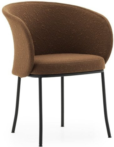 Normann Copenhagen Knit Sessel in Schwarz mit Strickoptik und Stahlgestell - Bild 1