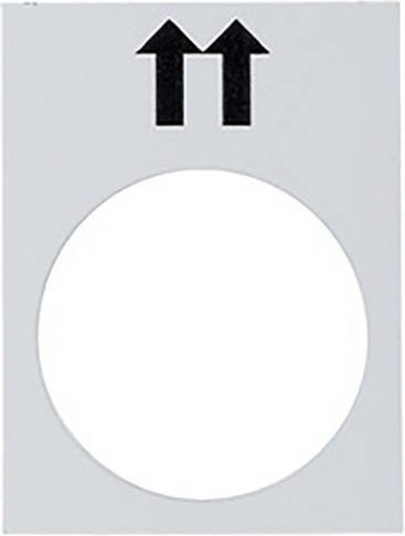 Schneider Electric ZB2BY4952 Einlegeschild aus Kunststoff, 10 Stück, Weiß und Grau - Bild 1