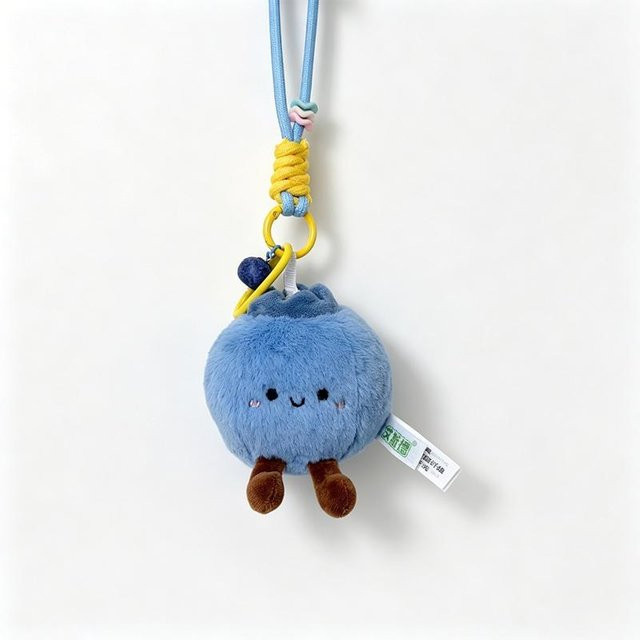Yiran toy Schlüsselanhänger Plüsch, Birne Banane Kaki Pfirsich, 10cm, Unisex - Bild 1
