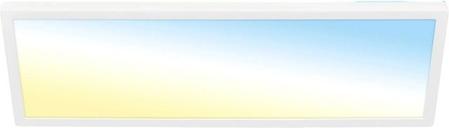 Briloner LED-Deckenleuchte Kada CCT in Weiß mit Fernbedienung, B/T/H: 58 x 20 x 2,8 cm - Bild 1