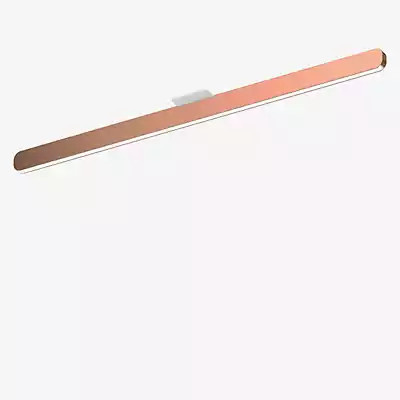 Occhio Mito Alto 100 Up Narrow LED Deckenleuchte, Kopf roségold und Abdeckung weiß matt - Bild 1