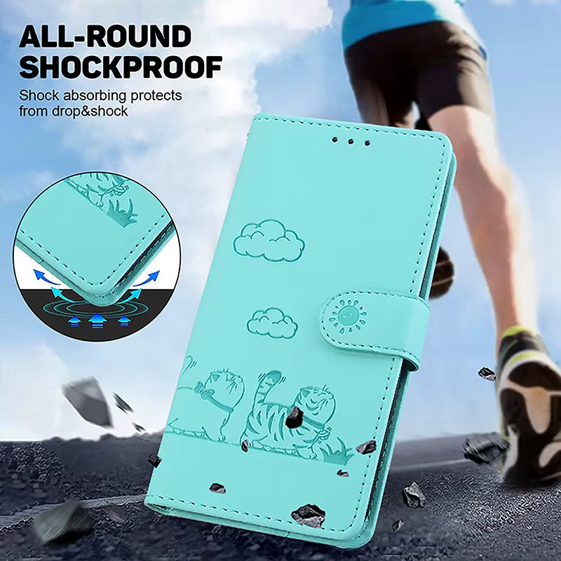 Xiaomi Leder Schutzhülle Stand Flip Wallet Case für Redmi 15 15C 13R 13C 13 10 4G 5G 14C 12C 11A 10C 10A 9C 9A 8A 7A 6 6A in Blau - Bild 4