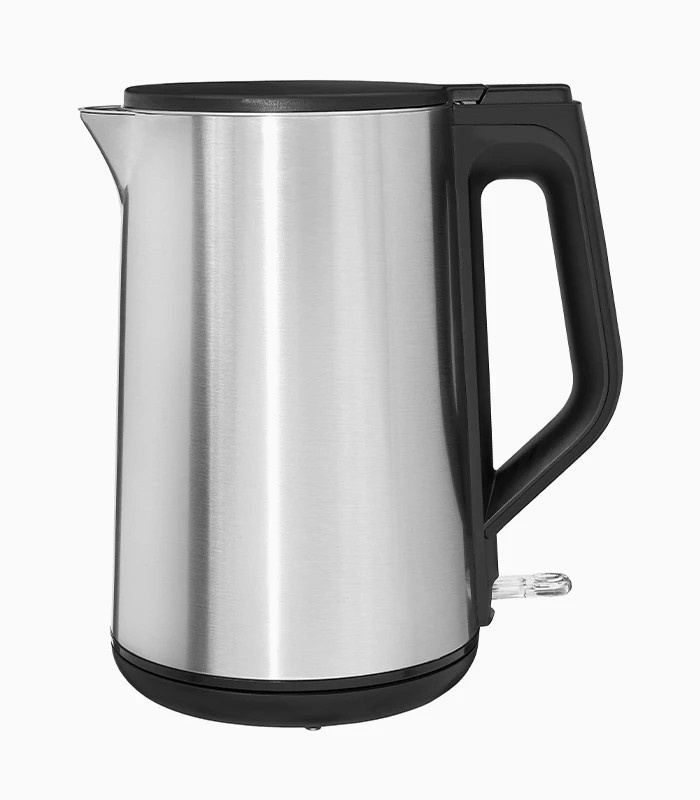 GUTFELS WATER 3020 Wasserkocher aus Edelstahl in Schwarz und Silber mit Kalkschutzfilter, 1,5 l - Bild 1