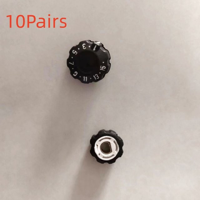 10 Paar Power Volume Channel Frequenz Schalter Knopfkappen für Hytera PD780 PD780G PD560 PD580 PD530 PD700 Funkgeräte in Schwarz - Bild 1