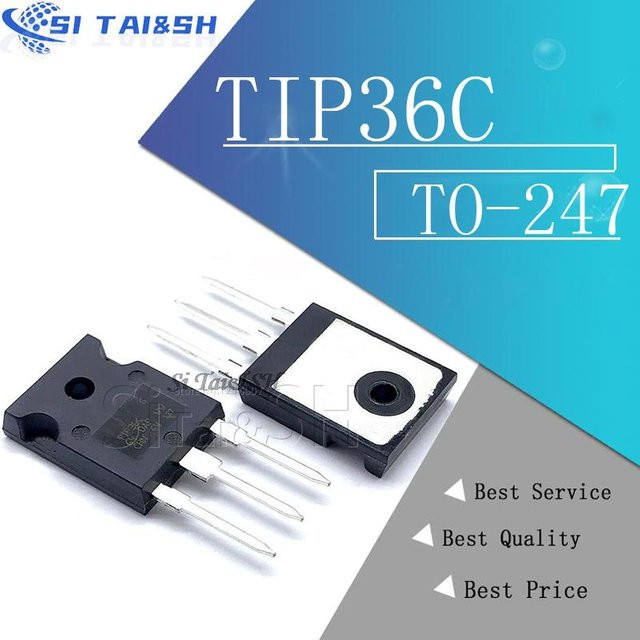 5er Set NPN Transistoren TIP35C TIP36C TIP142 TIP147 TIP2955 TIP3055 im TO-247 Gehäuse von Si Tai&SH in Schwarz - Bild 1