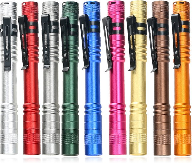 XIWANGFIRE Mini LED EDC Taschenlampe mit Stift-Clip für Outdoor und Notfälle, betrieben mit AAA-Batterie - Bild 1