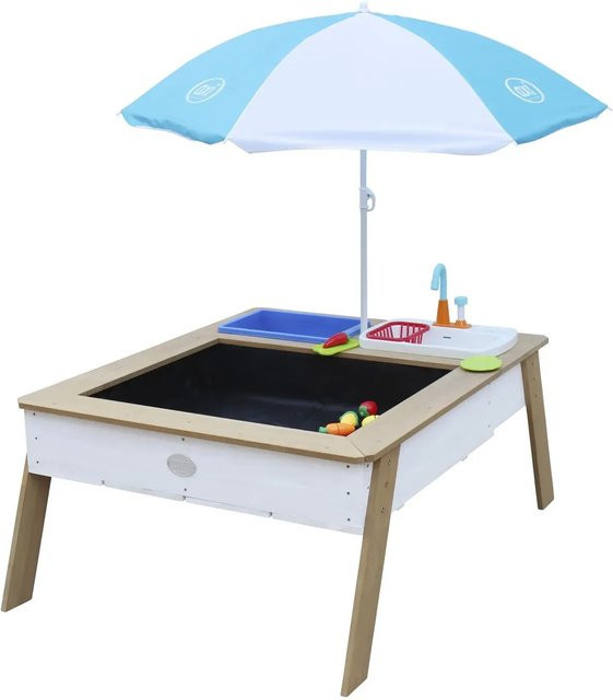 AXI Linda Sand und Wassertisch mit Spielküche braun weiß blau - Bild 1