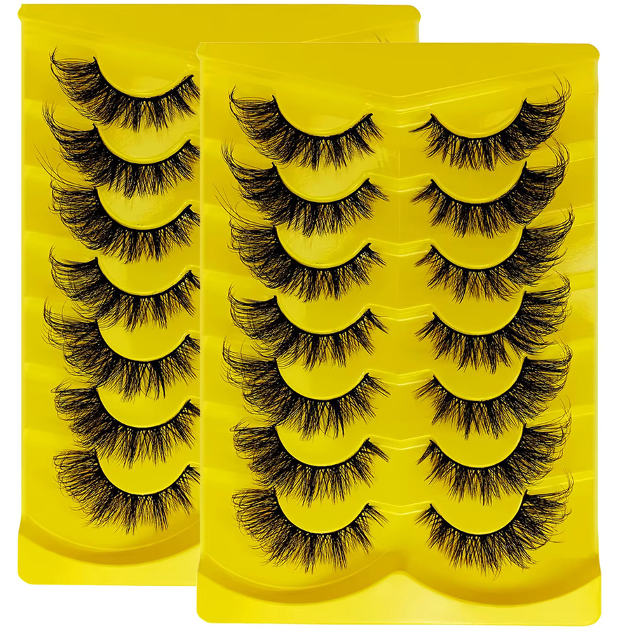 BLL.cf Falsche Wimpern 3D Winged End Fuchsenaugenwimpern, 2er Packung - Bild 4
