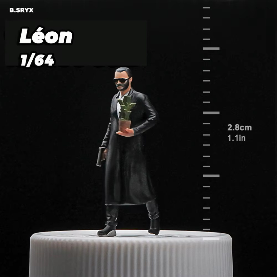 Kicarmod Filmfigur Léon & Mathilda Modell Dekoration Maßstab 1:64 Druckguss - Bild 3