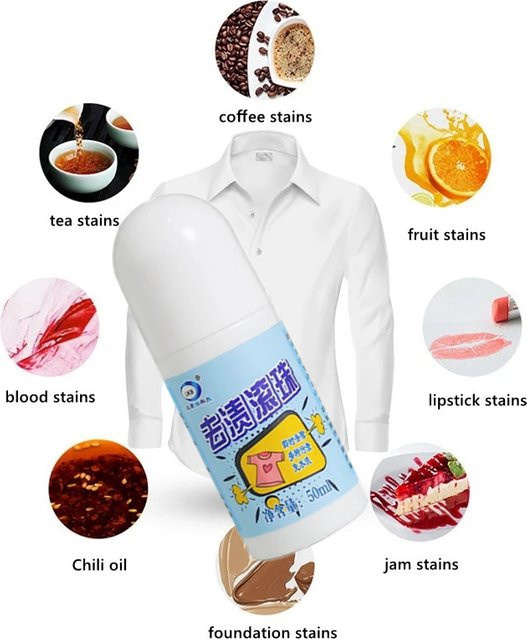 Magic Clothing Fleckenentfernungsstift in Weiß für Öl und Rotwein - Bild 1