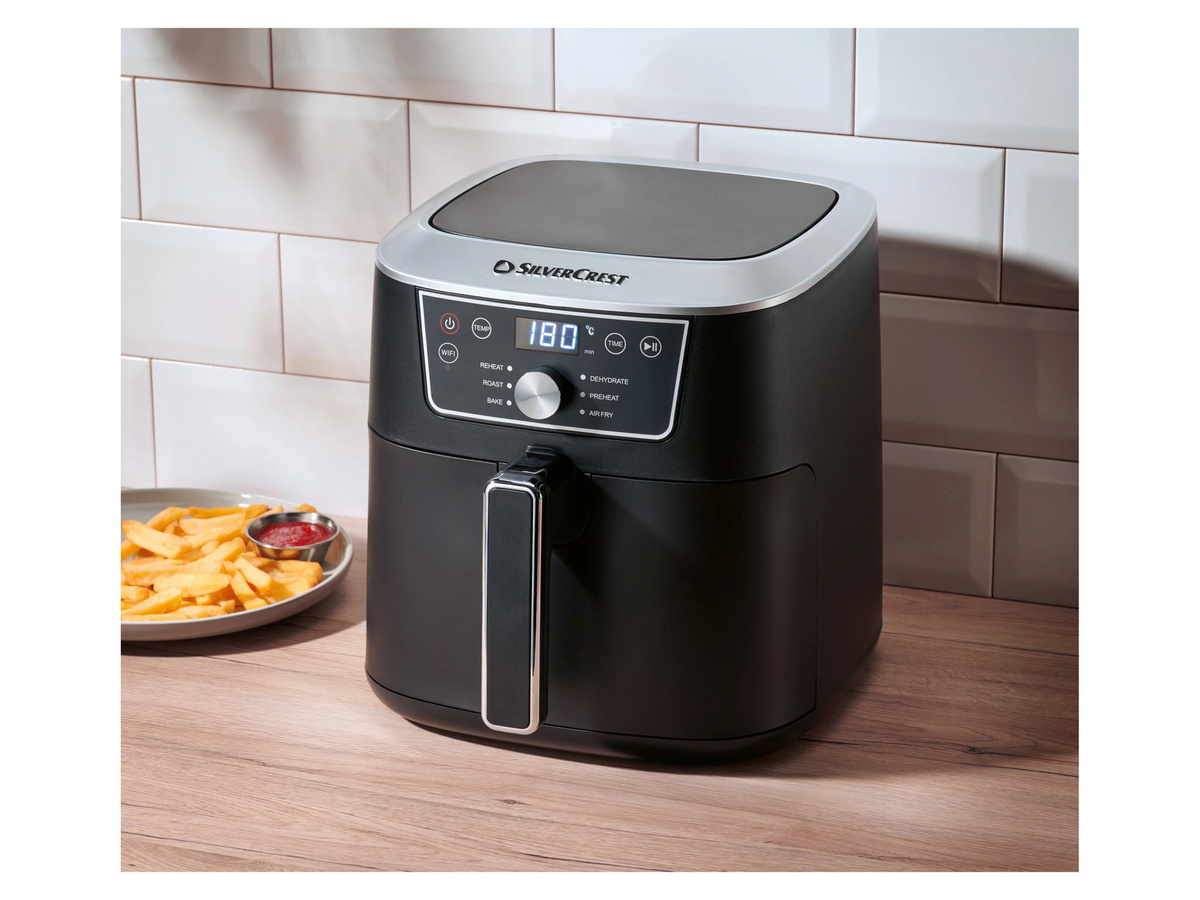 SILVERCREST Premium-Heißluftfritteuse SHFS 2150 B1 in Schwarz mit Smart-Cooking Funktion und 6,7 l Fassungsvermögen - Bild 2