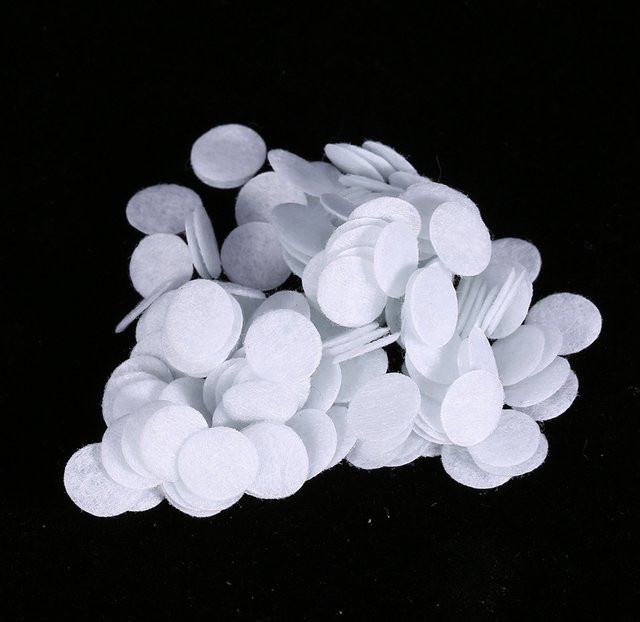 TMISHION Mikroderma Abrasion Baumwollfilter Ersatz, 10mm, 100 Stück - Bild 1