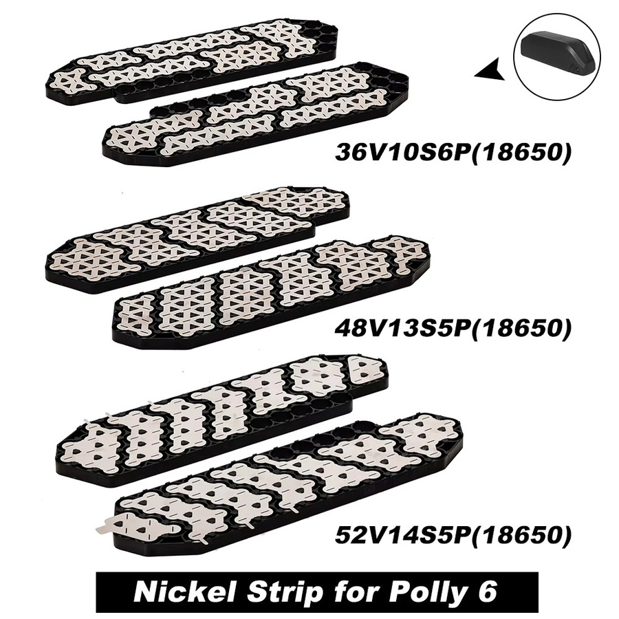 Nickelstreifen in Silber für Polly Case Polly6 Polly7 Polly9 EBike Batteriekasten Zubehör für 18650 21700 36V 48V 52V Akkus - Bild 2