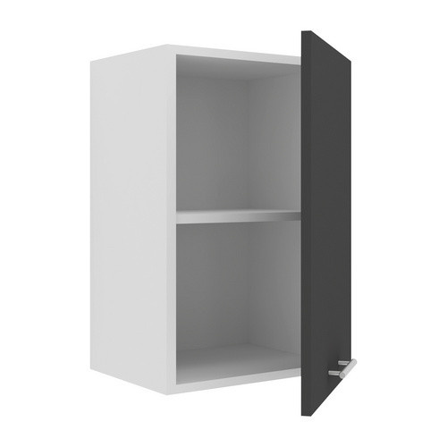 VCM Hängeschrank Esilo in Grau mit Türen und Regalböden, B: 40 cm, H: 60 cm, T: 31 cm - Bild 2